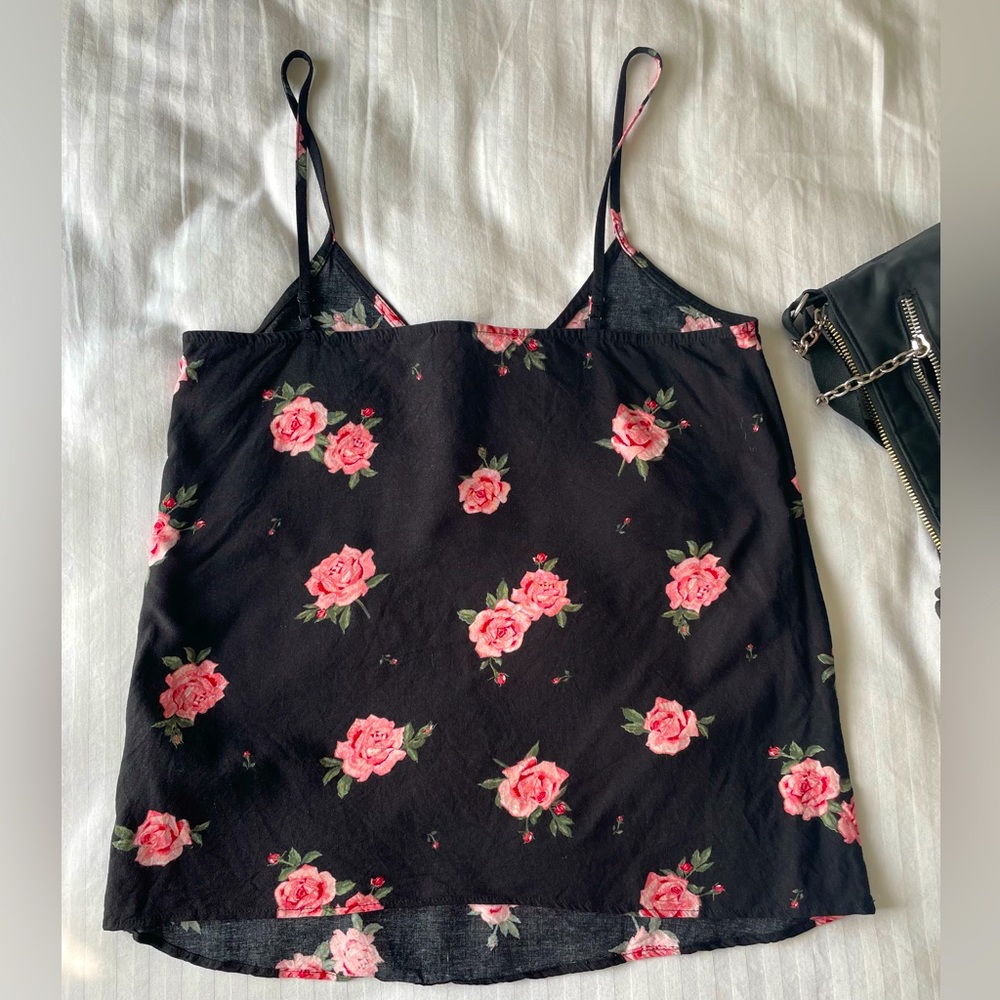 ❌SoldH&M divided spaghetti shoulder straps top•UK:6•Euro:34•Fabric:100%Cotton• - Picture 5 of 5